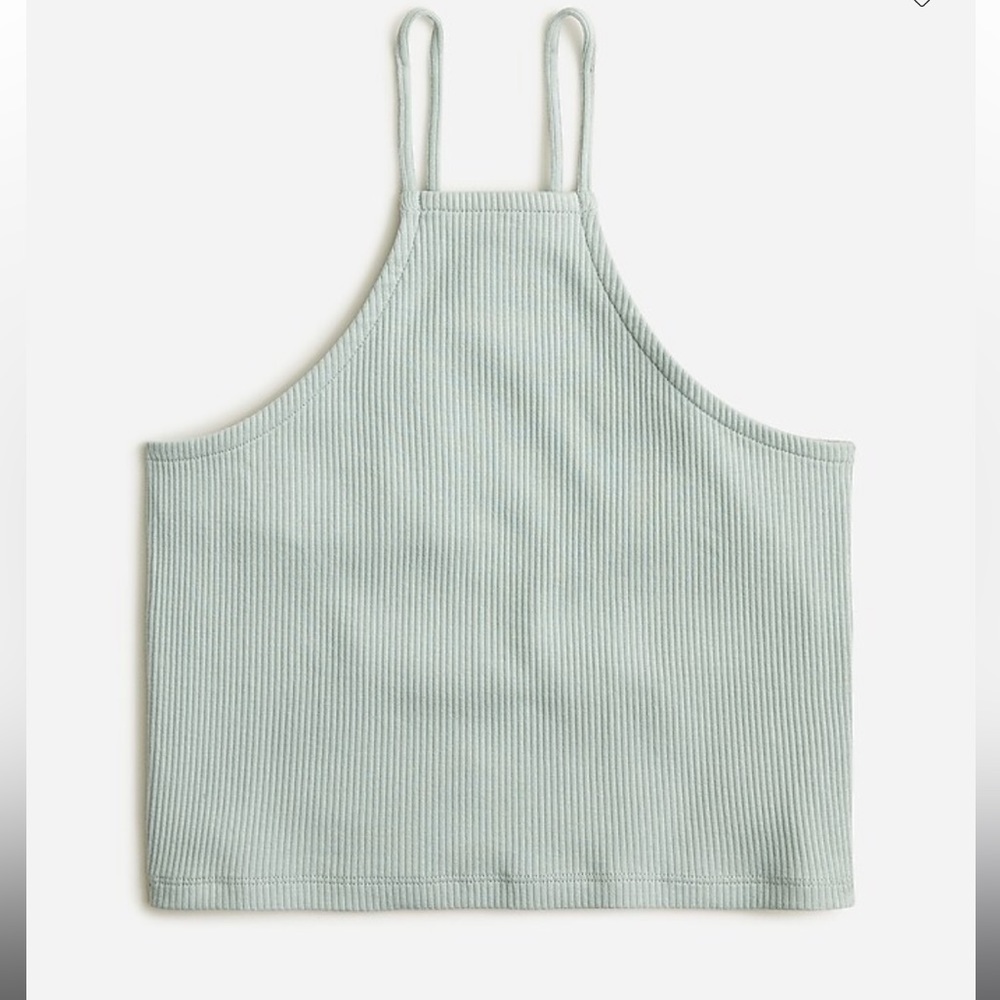 Vintage rib cropped halter tank
Item BK312faded fatigue
